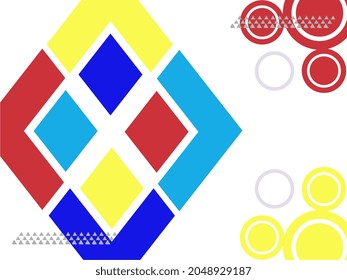 Fondo abstracto con varios adornos y varios colores