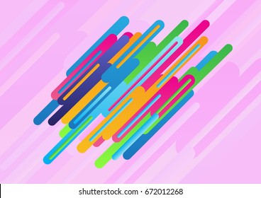 Abstract background various of rounded shapes modern style design vector illustration