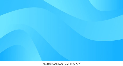 Abstract background with various shades of blue, featuring smooth curves and flowing waves creating a dynamic yet serene visual effect. Vector illustration