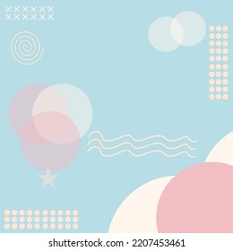 Abstract background with various shapes