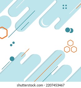 Abstract background with various shapes