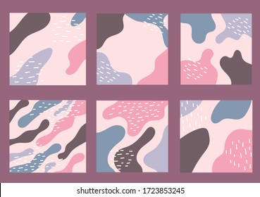 Abstract background with various shapes and textures. Vector illustration suitable for print, flyers, banners, fabrics, invitations, branding, covers and more.