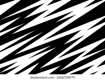 Abstract background with various sharp arrow pattern