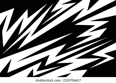 Abstract background with various sharp, zigzag and arrow pattern