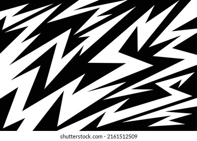 Abstract background with various sharp, zigzag and arrow pattern