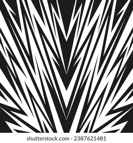 Abstract background with various sharp, zigzag and arrow pattern