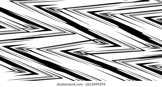 Abstract background with various sharp, zigzag and lightning pattern