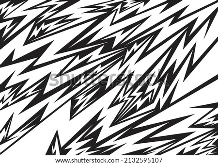 Abstract background with various sharp, zigzag and lightning pattern