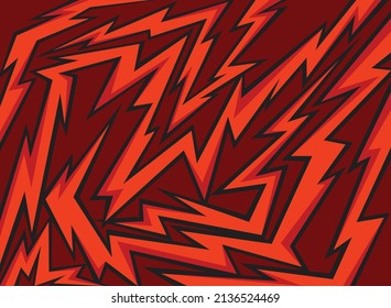 Abstract background with various spikes and zigzag line pattern
