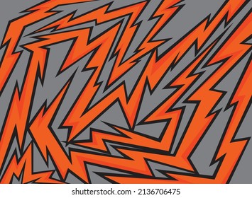 Abstract background with various spikes and zigzag line pattern