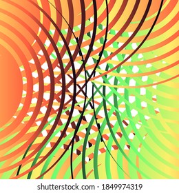 Abstract background of various stripes of different shapes and widths