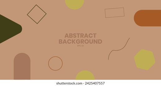 Abstract background with various symmetrical shapes, suitable for web banners, banners, wallpapers and others