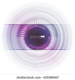 Abstract background with various technological elements. Vertical structure pattern technology backdrop. Vector