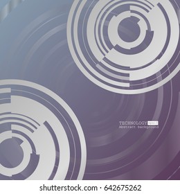 Abstract background with various technological elements. Vertical structure pattern technology backdrop. Vector