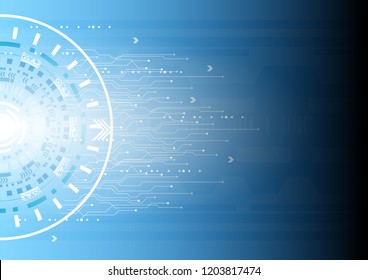 Abstract background with various technology elements Hi-tech communication concept innovation background