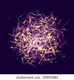 ABSTRACT background with various triangles for your presentation. Vector illustration.