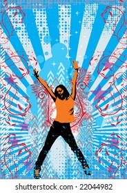 Abstract background. Vector.