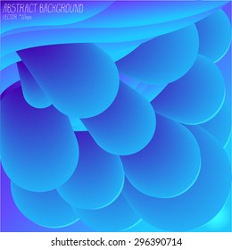 Abstract background. Vector art. Blue.