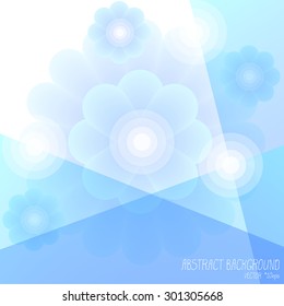 Abstract background. Vector art. Blue.
