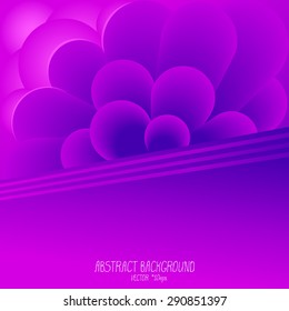Abstract background. Vector art. Violet.