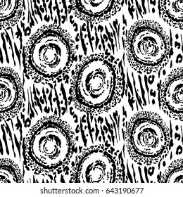 Abstract  background, vector with black and white