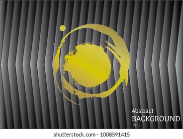 Abstract background vector in black and yellow or gold tone, Eps 10 vector