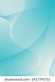 Abstract background vector blue with dynamic waves for wedding design. Futuristic technology network or wavy lines. Premium stripe texture for wedding banner or poster. Template with gradient mesh.