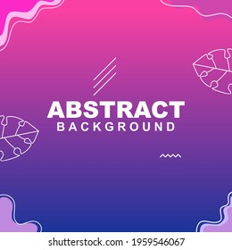 Abstract background vector in blue and pink color with dots and strips for a business background and Social Media Template or banners or posters