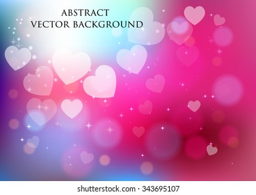 abstract background with vector bokeh effect
