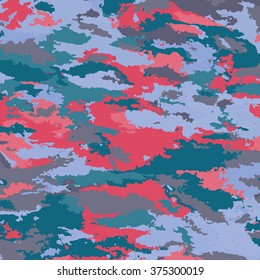 Abstract background vector - bright spots. Beautiful background camouflage. Pink blue and grey.