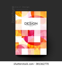 abstract background vector brochure template. Flyer Layout. Creative modern design