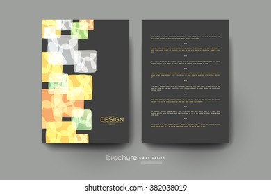 abstract background vector brochure template. Flyer Layout. Creative modern design