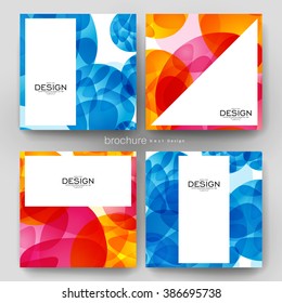 abstract background vector brochure template. Flyer Layout. Creative modern design