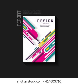 Abstract background vector brochure template. Flyer Layout