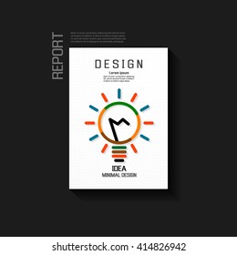 Abstract background vector brochure template. Flyer Layout