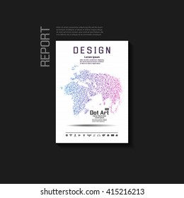 Abstract background vector brochure template. Flyer Layout