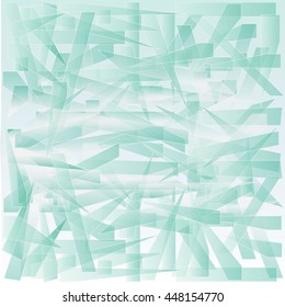 Abstract Background Vector Broken Crack Glass Concept Blue Color