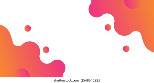 abstract background vector bubbles red and orange gradient