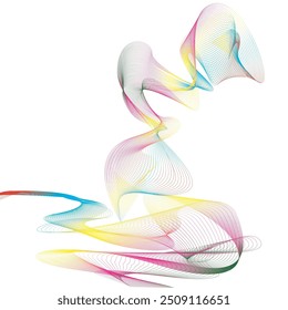 abstract background vector with color lines