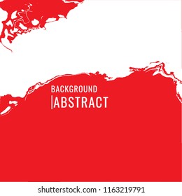 Abstract Background. Vector colorful grunge banners (brushes). red grunge brush strokes oil paint