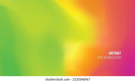 Abstract background vector with a combination of green, yellow and pink colors