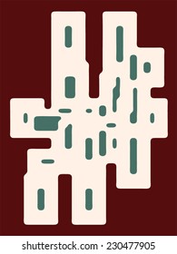 Abstract background. Vector composition created by using hand made camera-less negative.