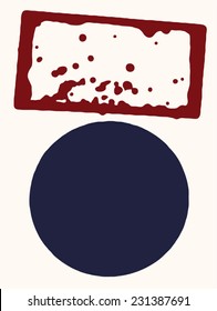 Abstract  background. Vector composition created by using hand made camera-less photographic print.