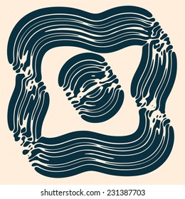 Abstract  background. Vector composition created by using hand made camera-less photographic print.
