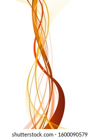 Curva vectorial de fondo abstracta, decoración, ilustración de diseño ornamental	