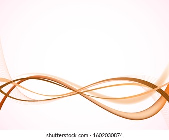 Abstract background vector curve, decoration, ornate design illustration	