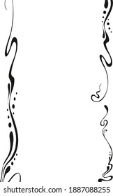 Abstract background with vector curved lines ornament