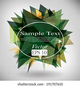 Abstract background. Vector depiction of 3d shapes.