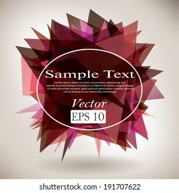 Abstract background. Vector depiction of 3d shapes.