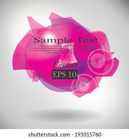 Abstract background. Vector depiction of 3d shapes.
